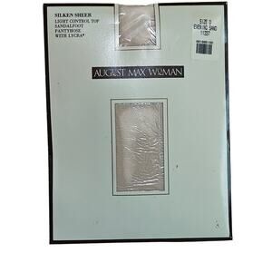 Vintage August Max Womens Silken Sheer Light Control Top SandalFoot Size D